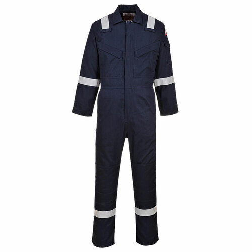 Lekki kombinezon trudnopalny i antystatyczny 280g, kolor granatowy, rozmiar M 1