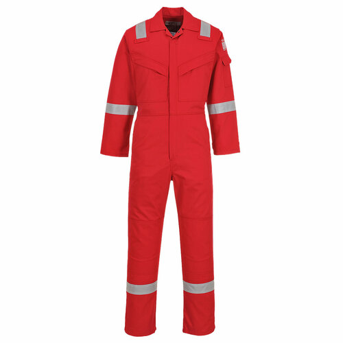 Kombinezon trudnopalny i antystatyczny 350g, kolor czerwony, rozmiar 4XL 1