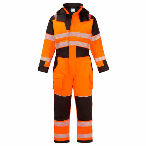 Kombinezon zimowy PW3 Modaflame Rain+ Hi-Vis Multi-Norm FR, kolor pomarańczowy/czarny, rozmiar S 1