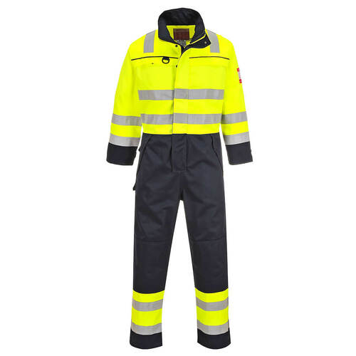 Kombinezon ostrzegawczy Multi-Norm, kolor żółty/granatowy, rozmiar XXXL 1