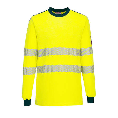 Trudnopalna koszulka multiochronna PW3 Modaflame Knit, kolor żółty/granatowy, rozmiar XXL 1