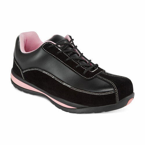 Damski półbut sportowy Steelite Trainer S1P HRO, kolor czarny/różowy, rozmiar 43 1