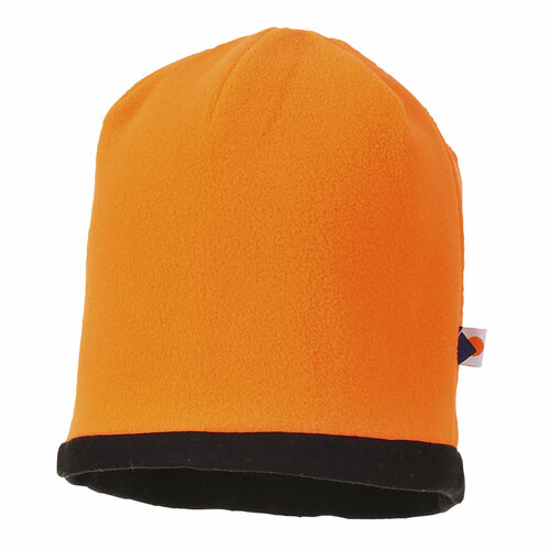 Odwracalna czapka ostrzegawcza Beanie, kolor pomarańczowy/czarny 1