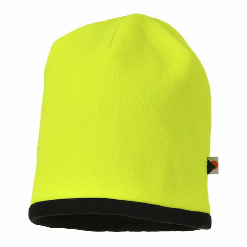 Odwracalna czapka ostrzegawcza Beanie, kolor żółty/czarny 1