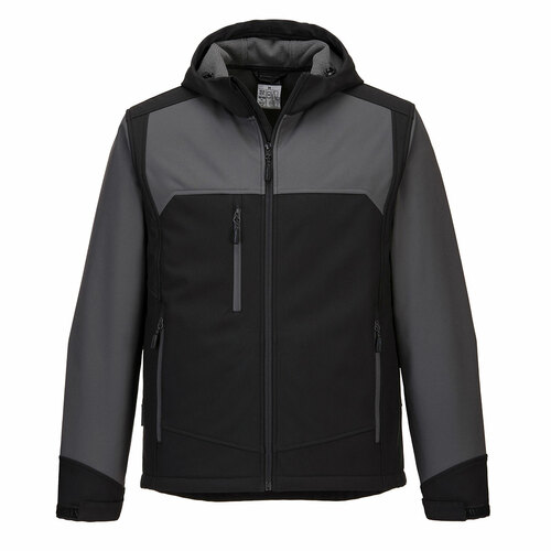 Softshell (3L) KX3 z kapturem, kolor czarny/szary, rozmiar L 1