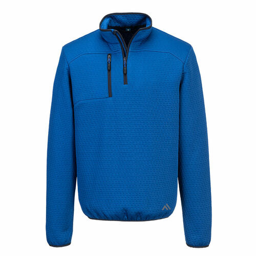 Bluza teksturowana KX3 z zamkiem 1/4, kolor niebieski kwarcowy, rozmiar L 1
