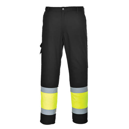 Lekkie spodnie serwisowe Hi-Vis Klasy 1, kolor żółty/czarny, rozmiar S 1