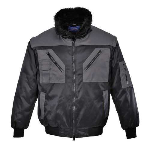 Kurtka pilotka 4 w 1, kolor czarny/szary, rozmiar XXXL 1