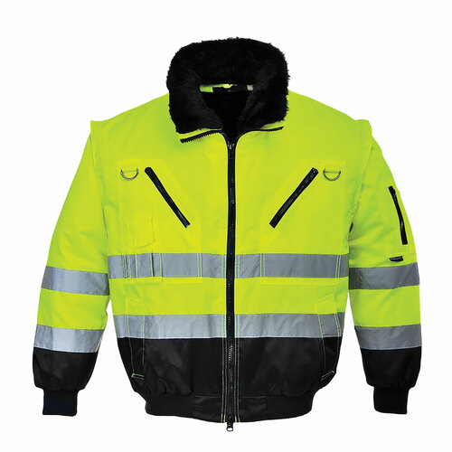 Kurtka ostrzegawcza Pilot 3w1, kolor żółty/czarny, rozmiar XL 1
