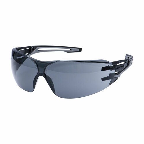 Okulary ochronne Wraparound Plus w kolorze antracytowym, kolor przydymiony 1