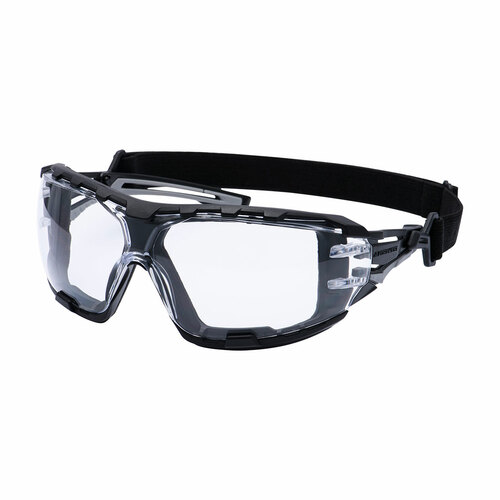 Okulary ochronne Wraparound Plus w kolorze antracytowym, kolor przezroczysty 1