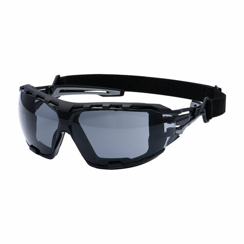 Okulary ochronne Wraparound Plus w kolorze antracytowym, kolor przydymiony 1