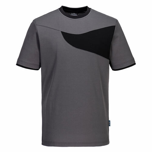 T-Shirt PW2, kolor szary/czarny, rozmiar S 1