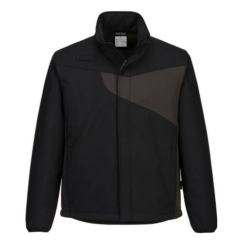 Kurtka softshell PW2 (2L), kolor czarny/szary, rozmiar S 1