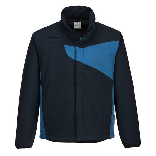 Kurtka softshell PW2 (2L), kolor granat/niebieski, rozmiar M 1