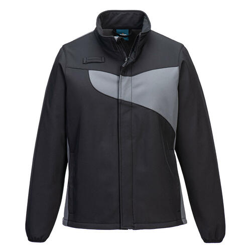 Damska kurtka softshell PW2 (2L), kolor czarny/szary, rozmiar XXL 1