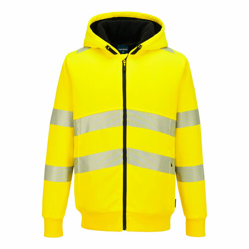 PW321 Bluza zimowa ostrzegawcza, zapinana na zamek błyskawiczny, kolor żółty, rozmiar XXXL 1