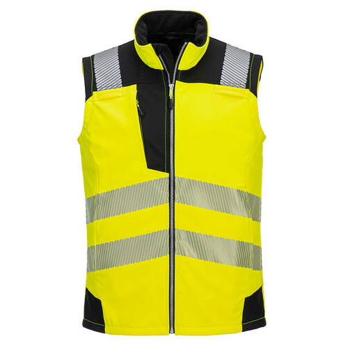 Kamizelka ostrzegawcza Softshell (3L), kolor żółty/czarny, rozmiar 4XL 1