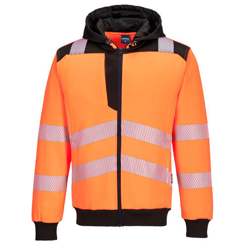 Bluza ostrzegawcza PW3 z kapturem, kolor pomarańczowy/czarny, rozmiar 5XL 1