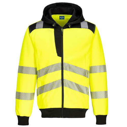 Bluza ostrzegawcza PW3 z kapturem, kolor żółty/czarny, rozmiar S 1