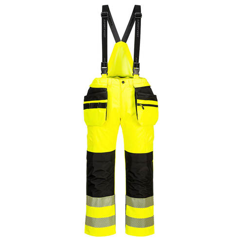 Ogrodniczki ostrzegawcze PW3 Hi-Vis Rain, kolor żółty/czarny, rozmiar M 1