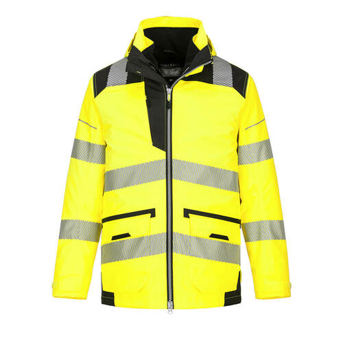 Kurtka ostrzegawcza PW3 5 w 1, kolor żółty/czarny, rozmiar XXXL 1
