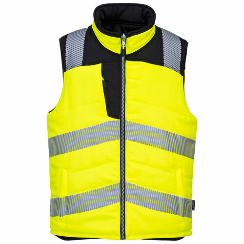 Ocieplacz ostrzegawczy dwustronny PW3, kolor żółty/czarny, rozmiar XXL 1