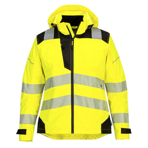 Damska kurtka przeciwdeszczowa PW3 Hi-Vis, kolor żółty/czarny, rozmiar M 1