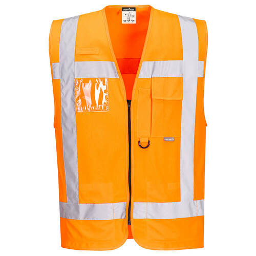 Kamizelka ostrzegawcza RWS, kolor pomarańczowy, rozmiar XXXL 1