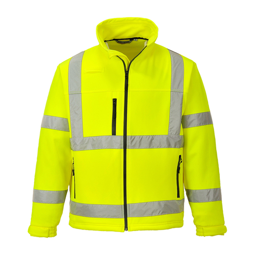 Softshell ostrzegawczy Classic (3 warstwy), kolor żółty, rozmiar L 1