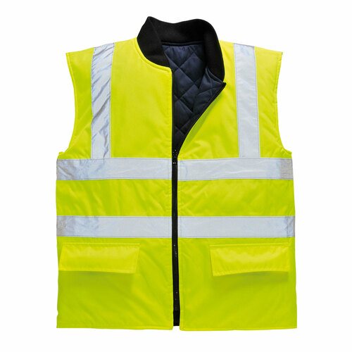 Dwustronny ocieplacz ostrzegawczy, kolor żółty, rozmiar 4XL 1