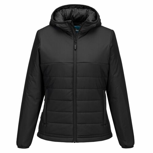 Professional Women's Hooded Insulated Baffle Jacket, kolor czarny, rozmiar M 1