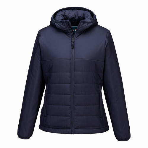 Professional Women's Hooded Insulated Baffle Jacket, kolor granatowy, rozmiar XXL 1