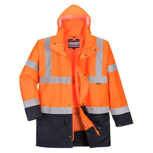 Kurtka ostrzegawcza 5 w 1 Essential, kolor pomarańczowy/granat, rozmiar 4XL 1