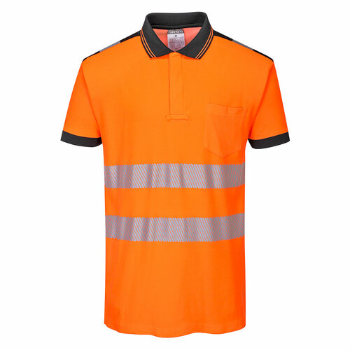 Koszulka Polo ostrzegawcza PW3, kolor pomarańczowy/czarny, rozmiar XXL 1
