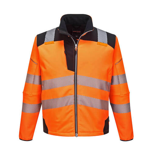 Softshell ostrzegawczy PW3, kolor pomarańczowy/czarny, rozmiar XXXL 1