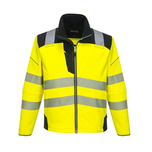 Softshell ostrzegawczy PW3, kolor żółty/czarny, rozmiar 5XL 1