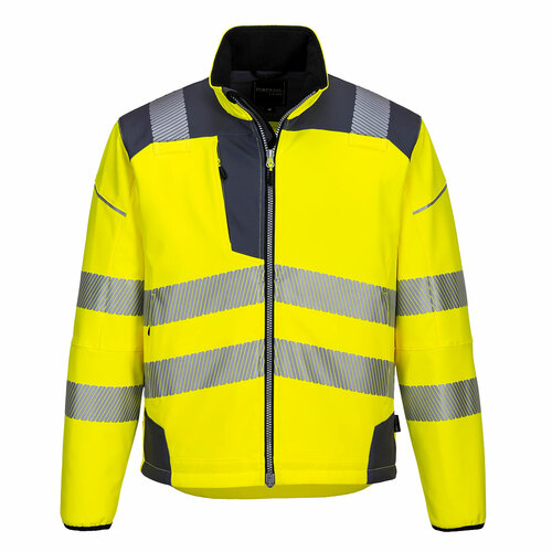 Softshell ostrzegawczy PW3, kolor żółty/szary, rozmiar M 1