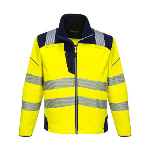 Softshell ostrzegawczy PW3, kolor żółty/granatowy, rozmiar L 1