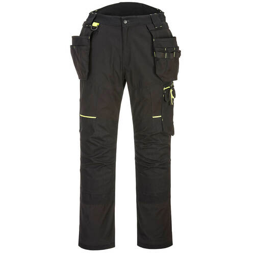 Spodnie robocze z kaburami WX3 Eco Stretch, kolor czarny, rozmiar 34 1