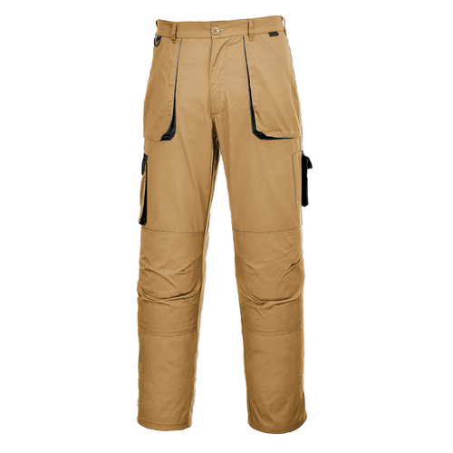 Spodnie robocze dwukolorowe Portwest Texo, kolor khaki, rozmiar M 1