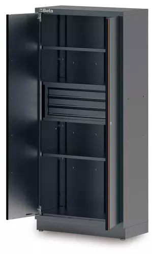 Szafa dwudrzwiowa z trzema szufladami system C45PRO Beta C45PRO2.0/AS2/3C 1