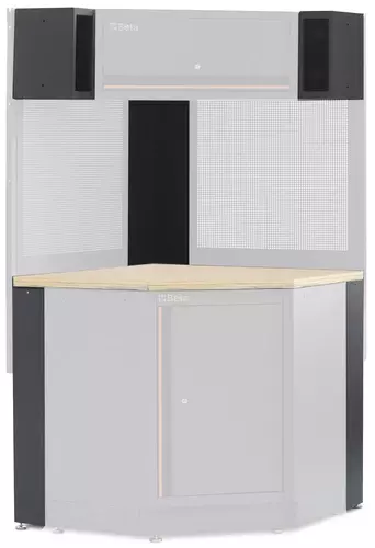 Moduł do rozbudowy zestaw narożny kompletny z drewnianym blatem system C45PRO Beta C45PRO2.0CORNER/KEPW 1