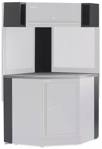 Moduł do rozbudowy zestaw narożny kompletny ze stalowym blatem system C45PRO Beta C45PRO2.0CORNER/KEPX 1