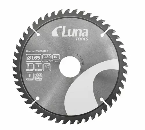 Piła tarczowa luna Standard TCT 165X30 Z48 1