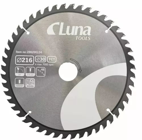 Piła tarczowa Luna Standard TCT 216X30 Z48 1