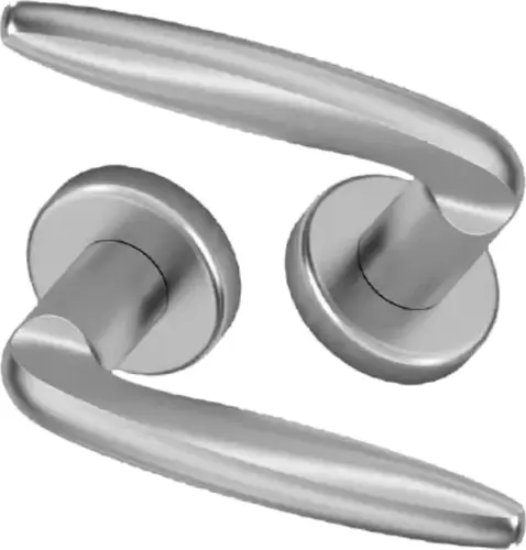 Klamka Kobe szyld okrągły 50mm Claq7 35-45, chrom matowy [10741-0103-003-000-15] 1