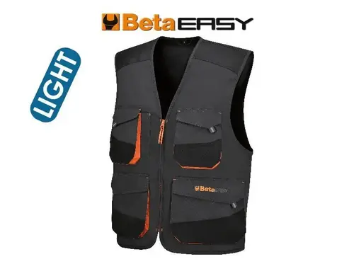 Kamizelka robocza EASY LIGHT z wieloma kieszeniami, z wstawkami Oxford 7867G szara 5XL 1