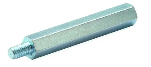 Wspornik dystansowy, gwint M4, wysokość 50 mm, stal ocynkowana, 50 sztuk BM QSMS050M4 1