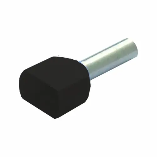 Końcówka tulejkowa izolowana podwójna, 2x1.5/18, 1.5 mm², czarna 200 szt. BM 006571 1